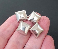 VINTAGE STERLING SILVER HALLMARKED SQUARE CUFFLINKS