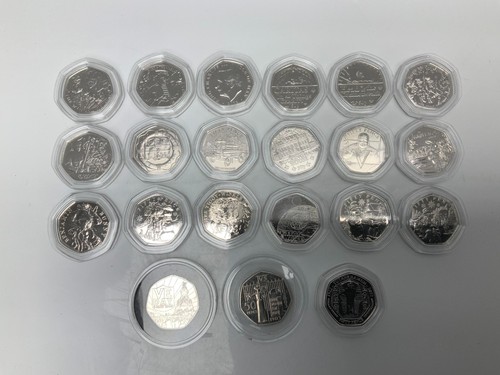 Assorted pence 50p coin - 50,
