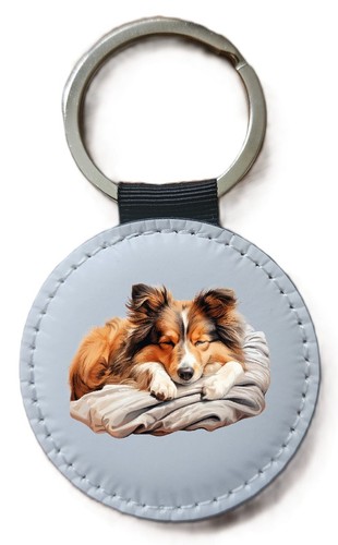 Shetland sheepdog keyring - shetland,