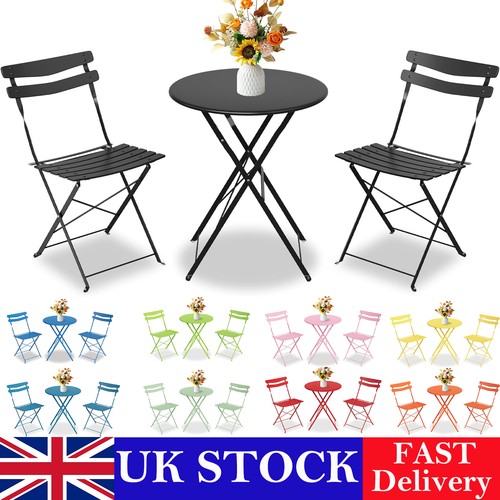 Metal folding bistro set - bistro, with