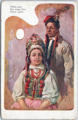 Poland wwi rare postcard - wwi, young