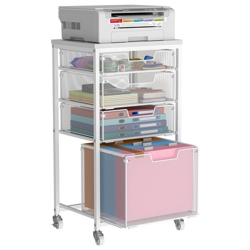 Drawer rolling file cart - 4,