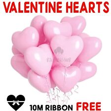 100 LOVE HEART SHAPE BALLOONS
