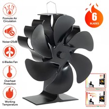 6 Blade Heat Powered Stove Top
