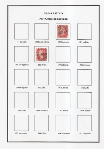 Scotland numeral postmarks - scotland,