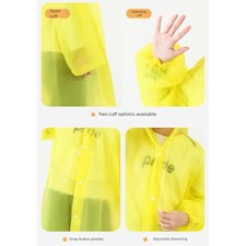Kids Transparent Raincoat Long