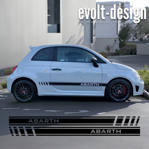 Black side stripes - black,