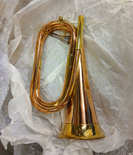 Brass bugle gold - brass,