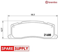 BRAKE PAD SET, DISC BRAKE FOR