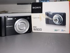Sony Cybershot DSC-W800 Compact Digital Camera Black 20.1MP 5x Zoom - Great