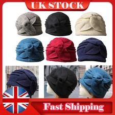 Flower Cloche Hat Soft Warm