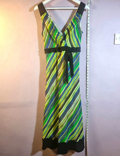 Kaliko green blue striped - green,