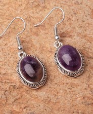 Silver drop earrings  -