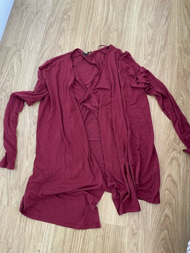Ladies burgundy lipsy cardigan - burgundy,