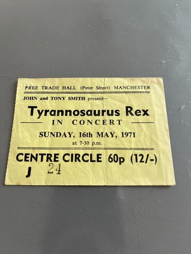Rex bolan ticket manchester - t,