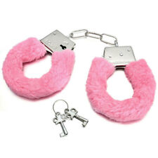 Silver Handcuffs Pink Fluffy Sleeve 2 Keys