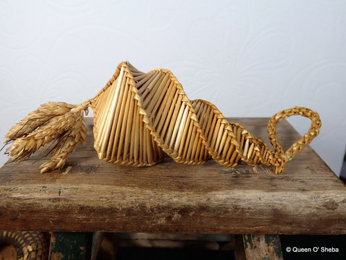 Corn dolly vintage straw - corn,