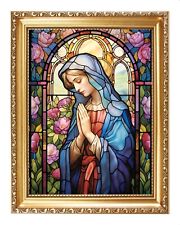 VIRGIN MARY OUR LADY MOTHER OF JESUS ROMAN CATHOLIC FRAMED PRINT / PICTURE 102