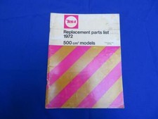 BSA 1972 Replacement Parts