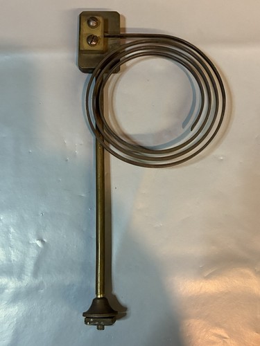 Vintage brass and steel clock - brass,