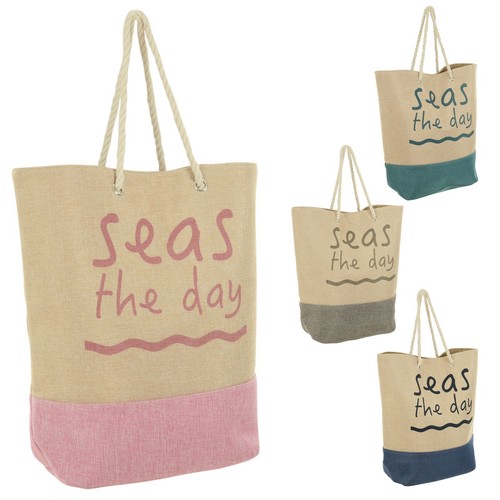 Large beach bag canvas - large,