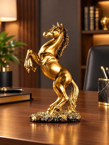 Luxury golden rearing - luxury, horse
