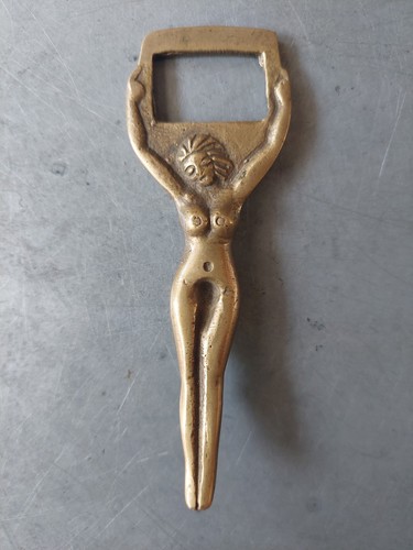 Vintage brass nude lady figure - vintage,