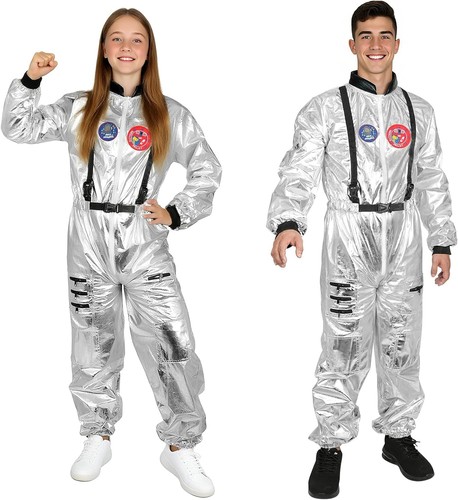Auyao silver astronaut costume - silver,