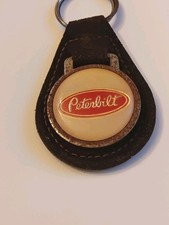 Vtg Keychain PETERBILT Truck Semi Tractor Key Fob Ring 1970's Original PETERBILT