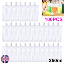 100pcs Reusable 250ml Clear