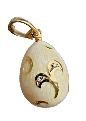 Faberge egg 18ct yellow gold - egg,