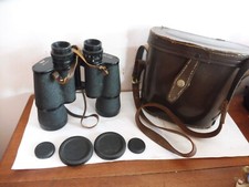 VINTAGE 1960'S  REGENT  LEATHER CASED & CAPED 10 X 50   BINOCULARS +STRAP  GC WO