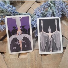 Pair Vintage Art Deco Playing