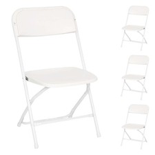 White Plastic Folding Chairs 4