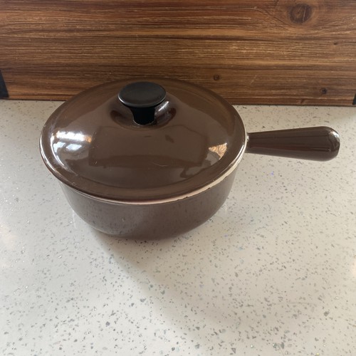 Vintage lecruset brown cast - lecruset,