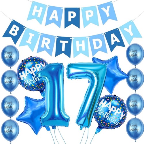 17th birthday decorations - 17th, boy