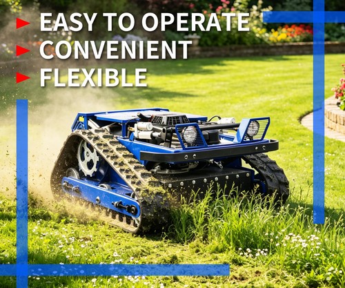Remote controlled lawnmower - remote-controlled, lawnmower,