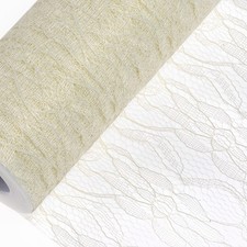 Decorative Net on Roll - Organza, Lace, Spider Web, Glitter, Honeycomb Net Rolls