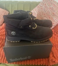 Timberland Roll Top Boots Size 12 Black Gold