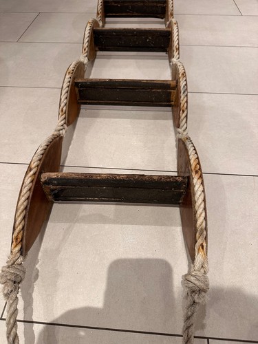 Vintage steps rope ladder - 4,