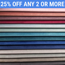 Plush Velvet Fabric - 137cm (54") Wide - 480gsm - Plain Upholstery Material