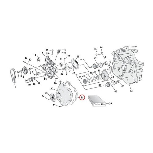 Cometic cam cover - gasket, to