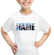Frozen 2 Personalised Logo Kids T-shirt "YOUR NAME" Birthday Gift Girls Top