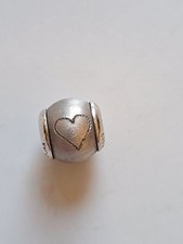 Lovelinks sterling silver 925 Glittering Metallics Heart bracelet charm bead