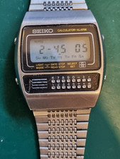 Seiko  Watch Calculator Alarm C359-5000 Digital Vinatage 1980s. Just Serviced