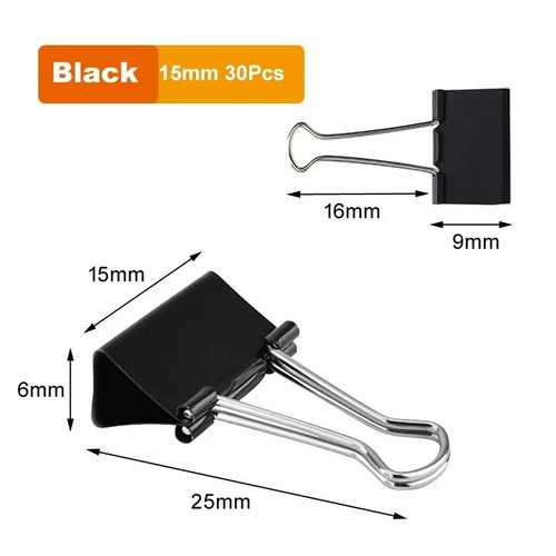 Bulldog foldback clips metal - bulldog,
