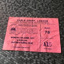 Queen ticket Earls Court