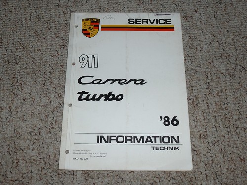 1986 porsche 911 carrera turbo - 1986,