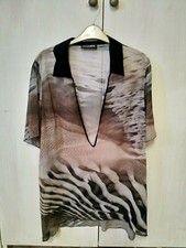 LADIES BLACK PATTENED DORIS