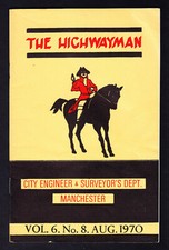MANCHESTER The Highwayman Staff Journal City Engineer & Surveyors Dept Aug 1970